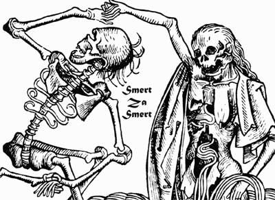 skeletons dancing